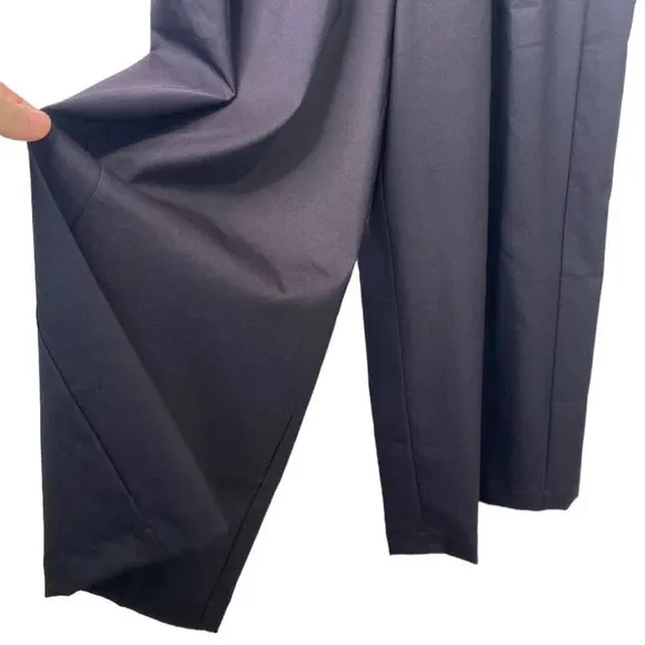 Zuda Z Eco Cropped Wide Leg Sleeveless Jumpsuit Cinched Waist Pockets UPF 50 - Picture 8 of 16